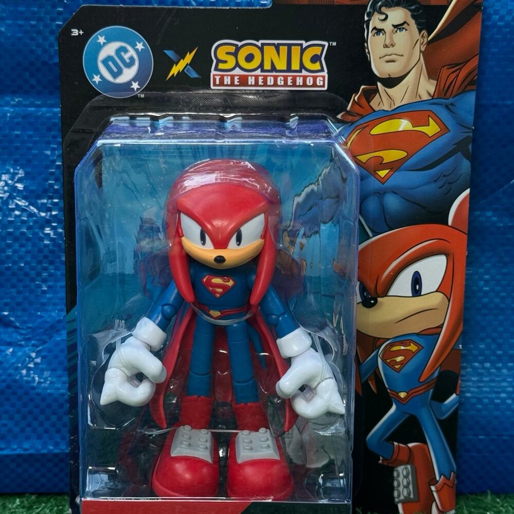 Jakks Pacific DC x Sonic The Hedgehog Knuckles Superman